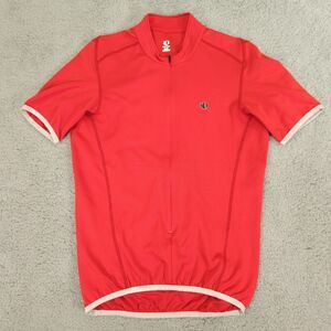 Pearl Izumi Cycling Jersey Women Medium Red 1/2 Zip Short Sleeve Polyester